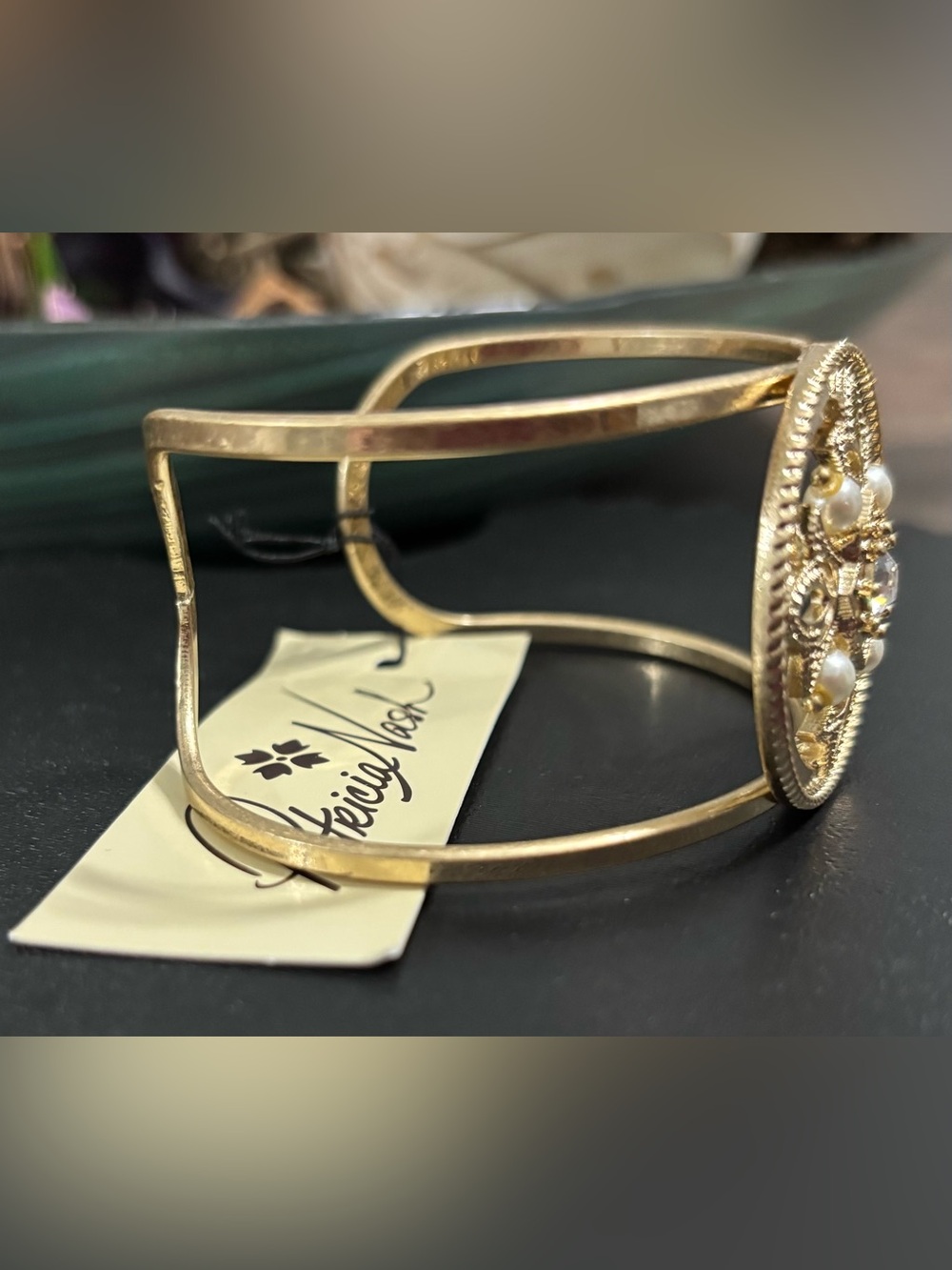 Patricia Nash Goldtone Cuff Bracelet - Picture 9 of 11